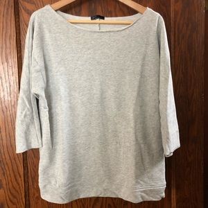 3/4 sleeve sweatshirt
